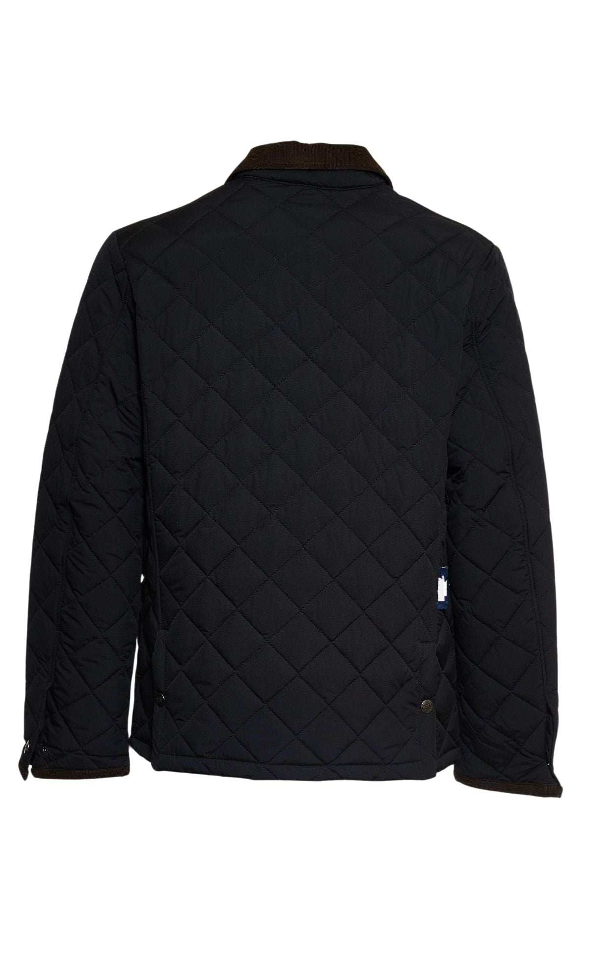 Quilted jacket with corduroy velvet collar