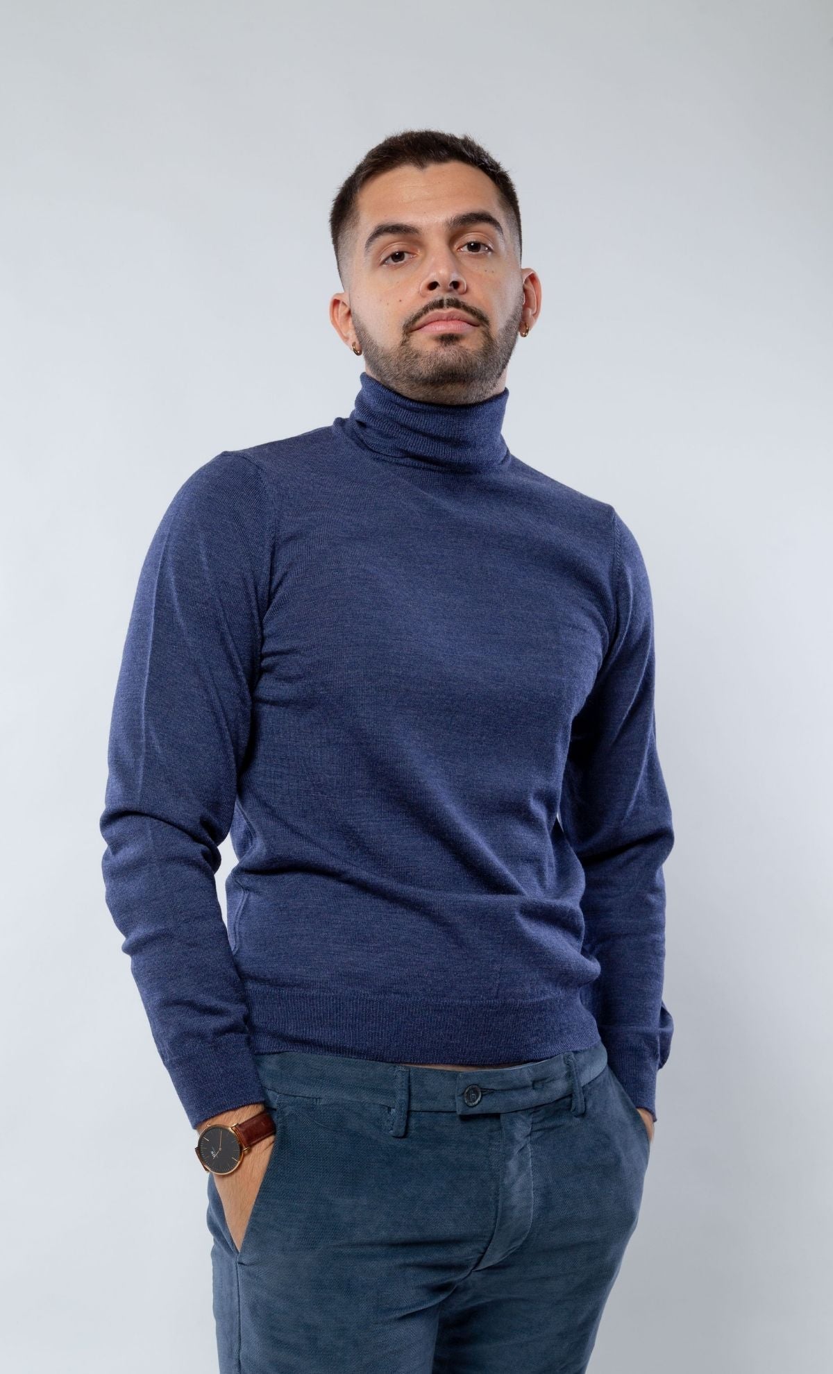 Heritage turtleneck sweater 100% Merino wool