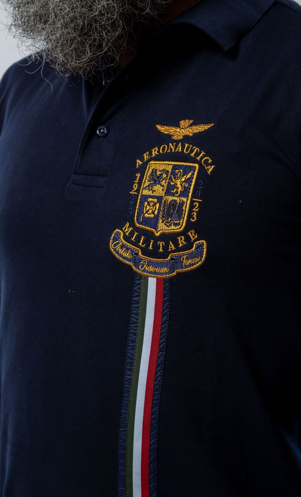 Aeronautica Militare Cotton Piqué Polo Shirt